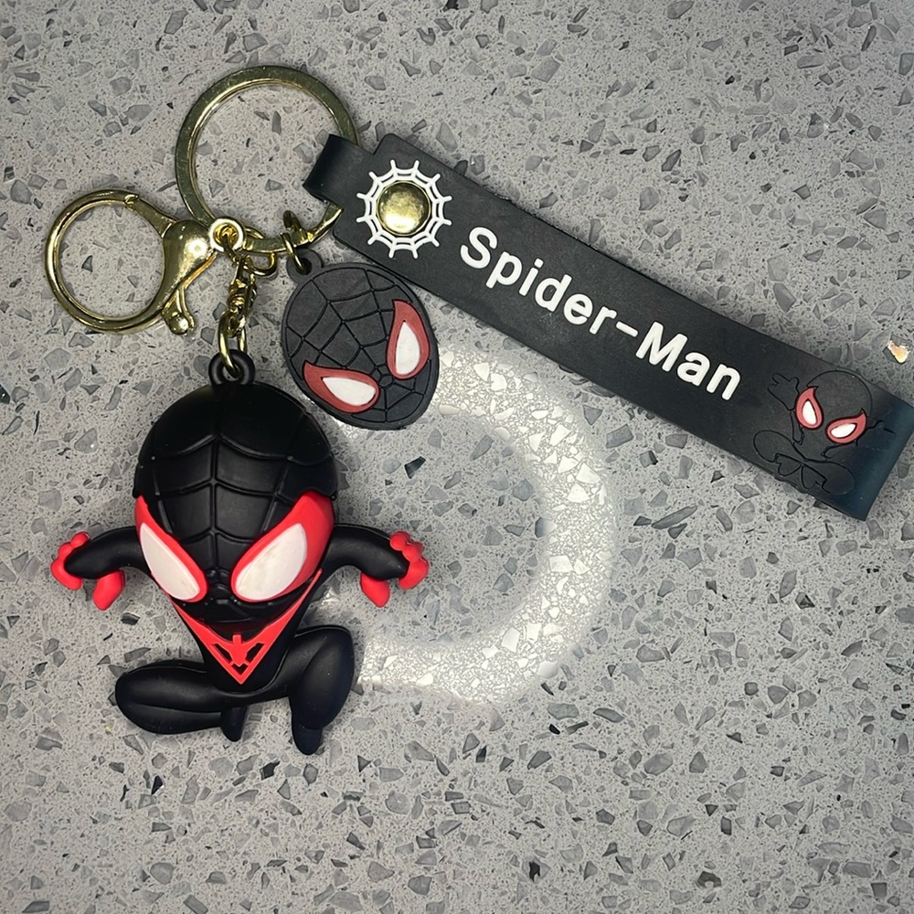 Spider-Man keychain backpack charm zipper pull